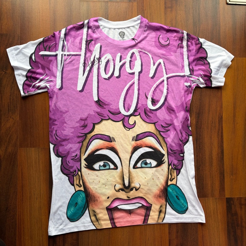Thorgy Thor Drag Queen Graphic T‎ Shirt All Over Print Size Medium